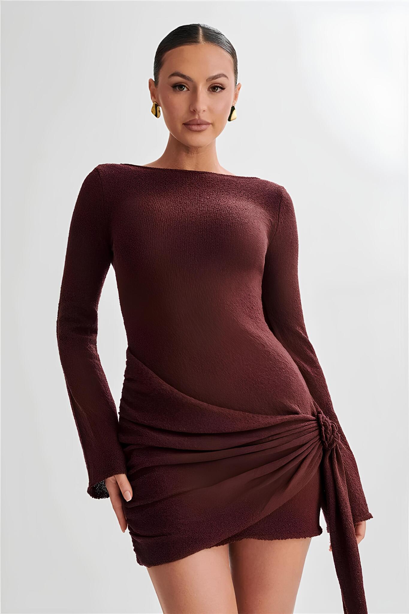 Velquira™ | Scarf Mini Dress