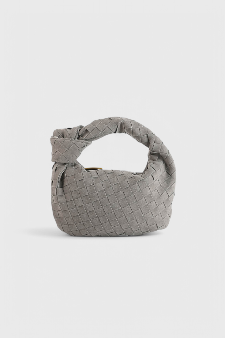 Remi Mini Woven Knot Detail Handbag